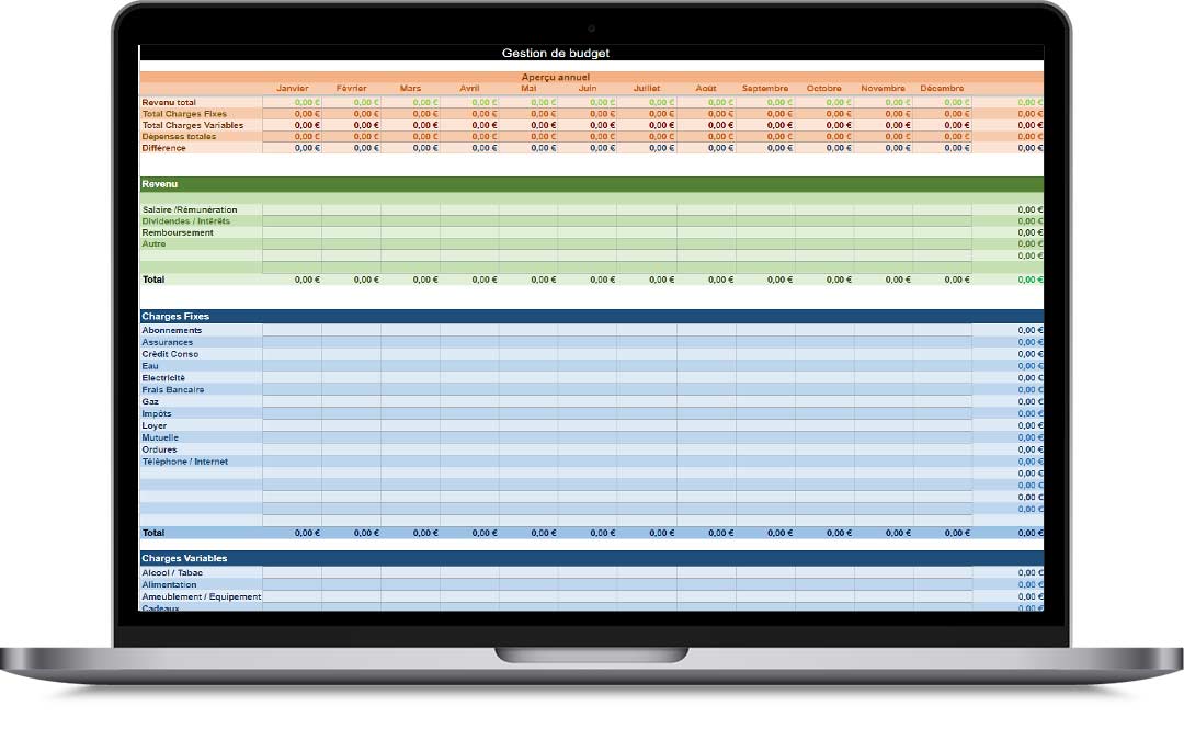 Tableur excel